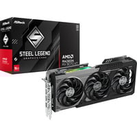 ASRock Radeon RX 9070 XT Steel Legend Dark 16GB, Grafikkarte RDNA4, GDDR6, 3x DisplayPort, 1x HDMI 2.1