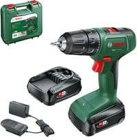 Bosch Akku-Schlagbohrschrauber EasyImpact 18V-40 grün/schwarz, 2x Li-Ionen Akku 2,0Ah, Koffer, POWER FOR ALL ALLIANCE