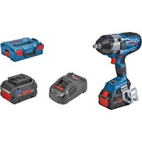 Bosch Professional PRO Akku-Schlagschrauber BITURBO GDS 18V-1000 C Professional, 18Volt blau/schwarz, 2x Akku ProCORE18V 5,5Ah, 1/2", in L-BOXX