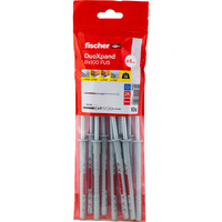 fischer Langschaftdübel DuoXpand 8x100 FUS  hellgrau/rot, 10 Stück