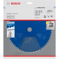 Bosch Kreissägeblatt Expert for Aluminium, Ø 260mm, 80Z Bohrung 30mm, für Kapp- & Gehrungssägen