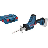Bosch Professional Akku-Säbelsäge GSA 18V-LI C Professional solo, 18Volt blau/schwarz, ohne Akku und Ladegerät, L-BOXX
