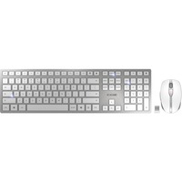 CHERRY DW 9100 SLIM, Desktop-Set weiß/silber, EU-Layout (QWERTY), SX-Scherentechnologie