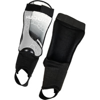 HUDORA Schienbeinschützer mit Knöchelschutz, Protektoren grau, Größe S