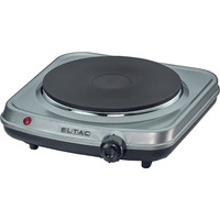 Rommelsbacher Einzelkochplatte ELTAC EK 18 silber/schwarz, 1.500 Watt, Kochfläche Ø 18cm