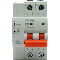 Shelly Pro 2CB C40, Sicherung grau, 2-Polig, 40A Nennstrom