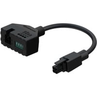 Teltonika 4-Poliger Stromadapter mit E/A-Zugang schwarz