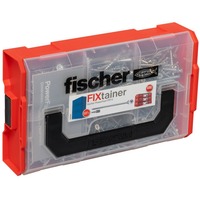 fischer FixTainer PowerFast II Senkkopf TG TX, Schrauben-Set 527 Teile, Teilgewinde, verzinkt