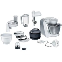 Bosch Home MUM58257 Küchenmaschine weiß/silber, 1.000 Watt, Serie 4
