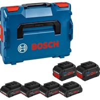 Bosch Professional 4x Akku ProCORE 18V 4.0Ah + 2x Akku ProCORE 18V 8.0Ah Professional blau/schwarz, L-BOXX, AMPShare Alliance