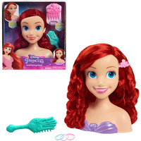 Just Play Disney Princess - Ariel Styling Head, Schmink- und Frisierkopf 