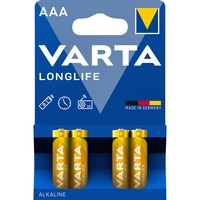 VARTA Longlife Batterie LR03, AAA (Micro) 4 Stück