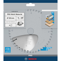 Bosch PRO Multi Material Kreissägeblatt, Ø 165mm, 42Z Bohrung 30mm, für Handkreissägen