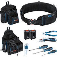 Bosch Werkzeuggürtel und Handwerkzeug-Set Professional schwarz, ProClick System, inkl. 14-teiliges Werkzeug-Set