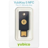 Yubico YubiKey 5 NFC, Sicherheitsschlüssel schwarz/gold