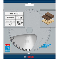 Bosch PRO Wood Kreissägeblatt, Ø 165mm, 36Z Bohrung 20mm, für Handkreissägen