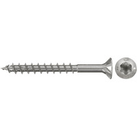 fischer Spanplattenschraube PowerFast II 3,5x35 Senkkopf TX 200 Stück, mit Teilgewinde, Edelstahl A2