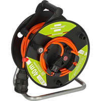 Brennenstuhl Garant G Bretec IP44 Gartenkabeltrommel, 1 Anschluss schwarz/orange, 38 + 2 Meter