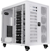 Thermaltake AX1000 TG AI Workstation, Big-Tower-Gehäuse weiß, Dual System Case, Tempered Glass