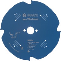 Bosch EXPERT Fibre Cement Kreissägeblatt, Ø 165mm, 4Z Bohrung 20mm, für Handkreissägen