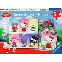 Ravensburger Kinderpuzzle Hello Kitty Abenteuer in Cherry Town 3x 49 Teile