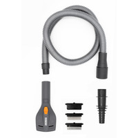 Thomas Fellpflege-Set, 6-teilig, Staubsauger-Aufsatz schwarz/grau, mit 3 austauschbaren Kämmen