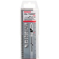 Bosch Stichsägeblatt T 345 XF Progressor for Wood and Metal, 132mm schwarz, 25 Stück