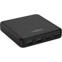 Ansmann USB-Ladegerät Desktop Charger DC465PD schwarz, 65 Watt, PD, Quick Charge 3.0