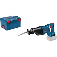 Bosch Professional Akku-Säbelsäge GSA 18 V-LI Professional, 18Volt blau/schwarz, ohne Akku und Ladegerät, in L-BOXX