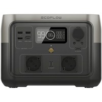EcoFlow RIVER 2 Max, tragbare Powerstation schwarz/grau, 512Wh, X-boost 1.000W, LFP-Akku