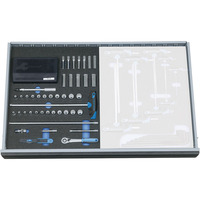 GEDORE Steckschlüssel-Sortiment 1/4" in  Check-Tool-Modul, 67teilig (2005 CT2-D 20)