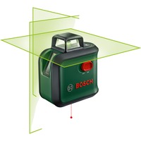 Bosch Heimwerken & Garten Kreuzlinienlaser AdvancedLevel 360 grün/schwarz, grüne Laserlinien, Reichweite Ø 24 Meter