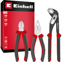 EINHELL Zangen-Set, 3-teilig  schwarz/rot, 180 / 250 mm