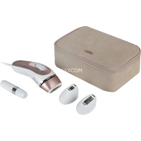 Braun Smart IPL Skin i·expert PL7249, Haarentferner weiß/rosé,  inkl. Tasche + 3 Aufsätze + Gillette Venus Rasierer