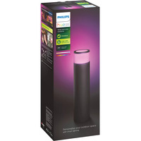 Philips HUE White & Color Ambiance Sockelleuchte Calla für den Außenbereich, LED-Leuchte schwarz