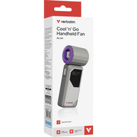 Verbatim Cool n Go Air Jet, Ventilator grau/violett