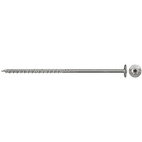 fischer Holzbauschraube PowerFast 6,0x160 Tellerkopf TX 100 Stück, mit Teilgewinde, Edelstahl A2
