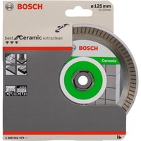 Bosch Diamanttrennscheibe Best for Ceramic Extra Clean Turbo, Ø 125mm Bohrung 22,23mm