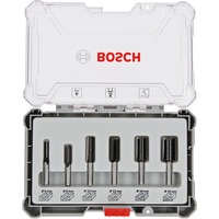 Bosch Nutfräser-Set, 6-teilig 6mm-Schaft