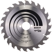Bosch PRO Wood Kreissägeblatt, Ø 190mm, 24Z Bohrung 30mm, für Handkreissägen