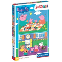 Clementoni Kinderpuzzle Supercolor - Peppa Pig  2x 60 Teile