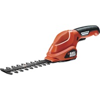 BLACK+DECKER Akku-Strauchschere GSL300 orange/schwarz, Li-Ionen Akku 1,1 Ah