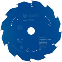 Bosch EXPERT Wood Kreissägeblatt, Ø 165mm, 12Z Bohrung 20mm, für Akku-Handkreissägen