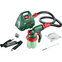 Bosch Farbsprühsystem PFS 3000-2, Sprühpistole grün/schwarz, 650 Watt, Düse für Lackfarben + Düse für Wandfarbe