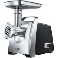 Bosch Home Fleischwolf ProPower MFW68660 silber/schwarz, 800 Watt, Fruchtpressen-, Schnitzler-, Wurstfüller- und Kebbe-Aufsatz