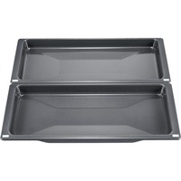 Bosch Home Universalpfannen HEZ530000, Backblech anthrazit, 2 Stück
