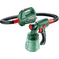 Bosch Professional Farbsprühsystem PFS 2000, Sprühpistole grün/schwarz, 440 Watt, Düse für Lackfarben + Düse für Wandfarbe