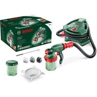 Bosch Professional Farbsprühsystem PFS 5000 E, Sprühpistole grün/schwarz, 1.200 Watt, Düse für Lackfarben + Düse für Wandfarbe