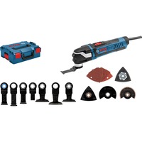Bosch Professional Multi-Cutter GOP 40-30 Professional, Multifunktions-Werkzeug blau/schwarz, 400 Watt, L-BOXX, inkl. Zubehör