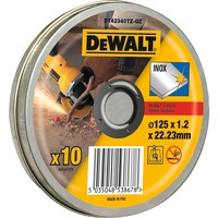 DEWALT Trennscheibe Edelstahl DT42340TZ, Ø 125mm 10 Stück, Bohrung 22,23mm, A 60 TBF